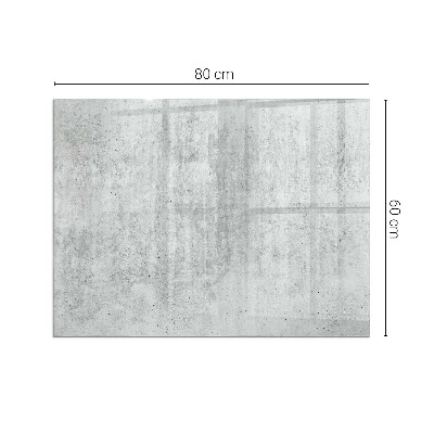 Protector de suelo para estufa rectangular Textura de hormigón crudo