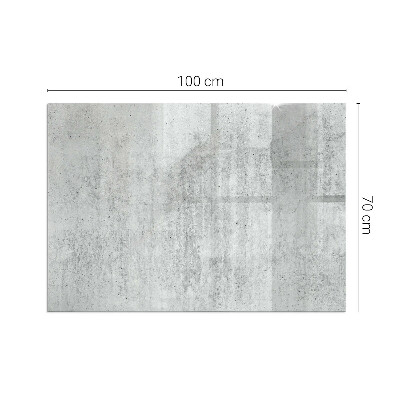 Protector de suelo para estufa rectangular Textura de hormigón crudo