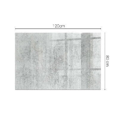 Protector de suelo para estufa rectangular Textura de hormigón crudo