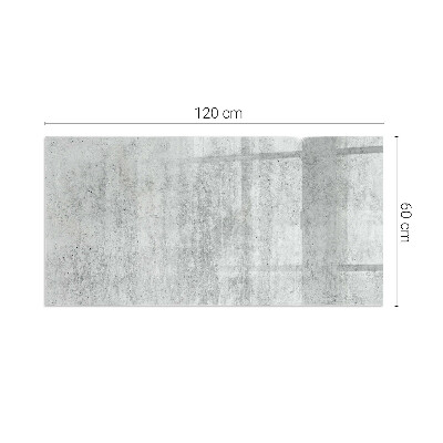 Protector de suelo para estufa rectangular Textura de hormigón crudo