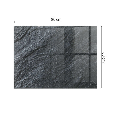 Protector suelo para estufa de leña rectangular Textura de la superficie de la piedra