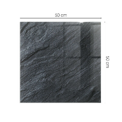 Protector suelo para estufa de leña rectangular Textura de la superficie de la piedra
