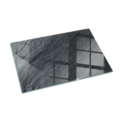 Protector suelo para estufa de leña rectangular Textura de la superficie de la piedra