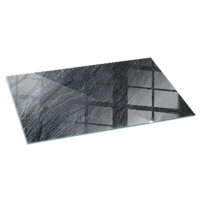 Protector suelo para estufa de leña rectangular Textura de la superficie de la piedra