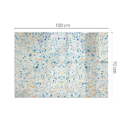 Protector de suelo para estufa rectangular Patrón de textura abstracta