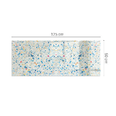 Protector de suelo para estufa rectangular Patrón de textura abstracta