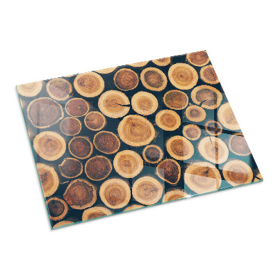 Protector de suelo para estufa rectangular Caja con madera cortada