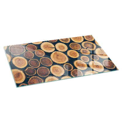 Protector de suelo para estufa rectangular Caja con madera cortada