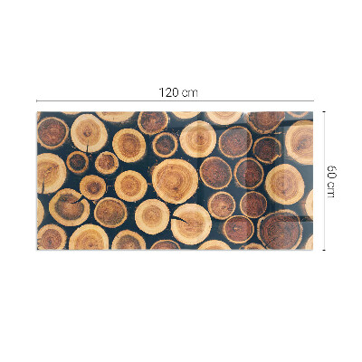 Protector de suelo para estufa rectangular Caja con madera cortada