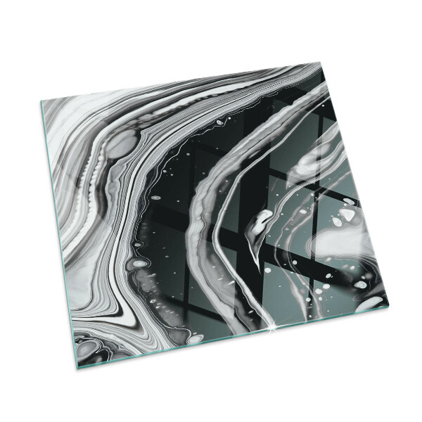 Protector de suelo para estufa rectangular Ondas y líneas abstractas