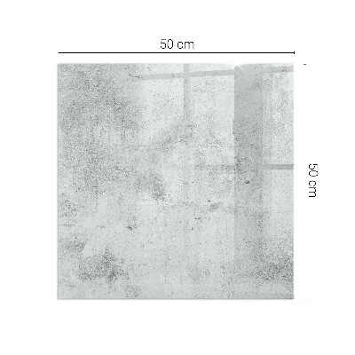Protector suelo para estufa de leña rectangular Textura de hormigón crudo