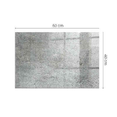 Protector de suelo para estufa rectangular Textura de hormigón crudo