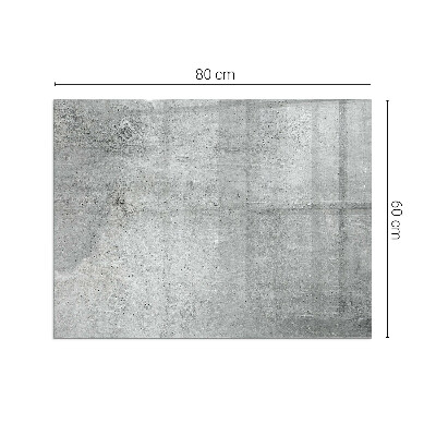 Protector de suelo para estufa rectangular Textura de hormigón crudo