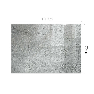 Protector de suelo para estufa rectangular Textura de hormigón crudo
