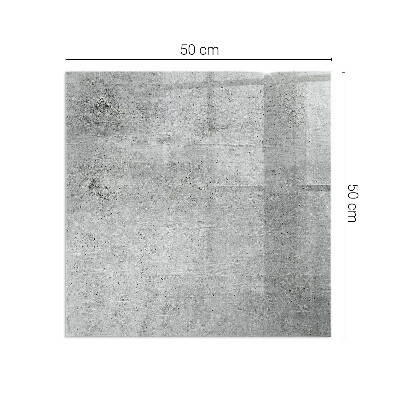 Protector de suelo para estufa rectangular Textura de hormigón crudo