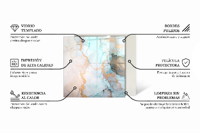 Protector de suelo para estufa rectangular Textura de hormigón crudo