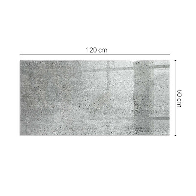 Protector de suelo para estufa rectangular Textura de hormigón crudo