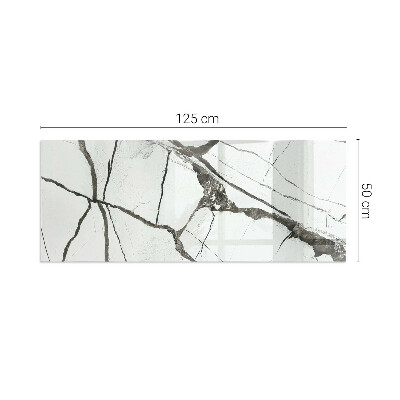 Protector de suelo para estufa rectangular Patrón de vetas de mármol