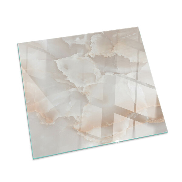 Protector suelo para estufa de leña rectangular Patrón de piedra natural