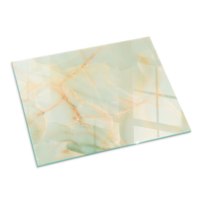 Protector de suelo para estufa rectangular Patrón de mármol abstracto