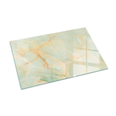 Protector de suelo para estufa rectangular Patrón de mármol abstracto