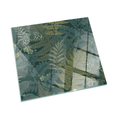Protector de suelo para estufa rectangular Motivos vegetales con mariposas