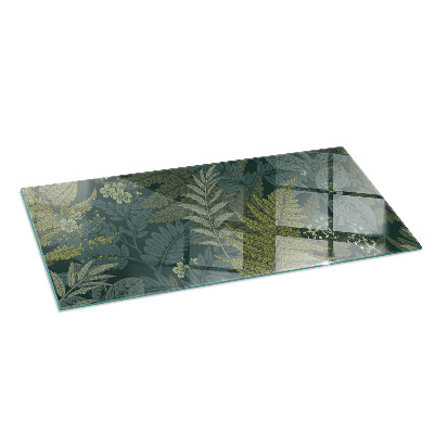 Protector de suelo para estufa rectangular Motivos vegetales con mariposas