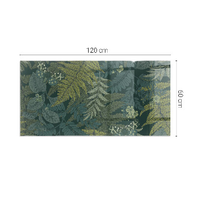 Protector de suelo para estufa rectangular Motivos vegetales con mariposas