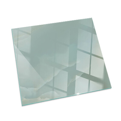 Protector de suelo para estufa rectangular Delicado patrón de mármol