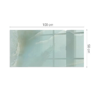 Protector de suelo para estufa rectangular Delicado patrón de mármol