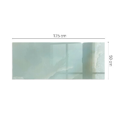 Protector de suelo para estufa rectangular Delicado patrón de mármol