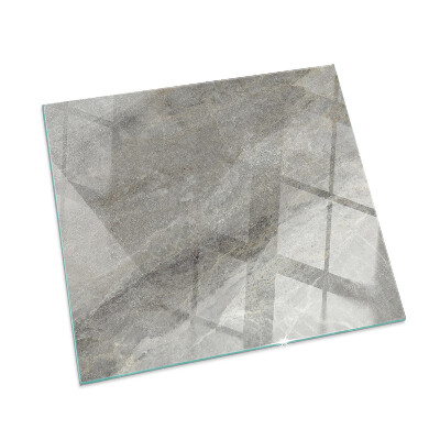 Protector suelo para estufa de leña rectangular Patrón de piedra natural