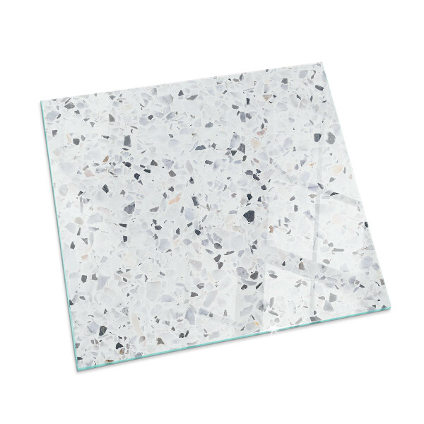 Protector de suelo para estufa rectangular Patrón de piedra con partículas