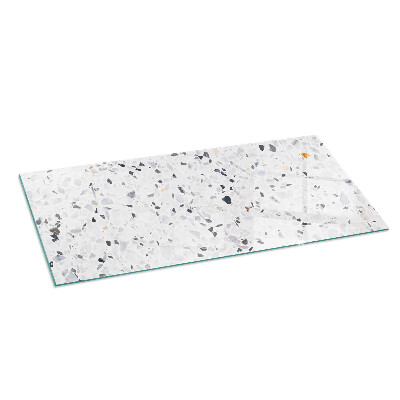 Protector de suelo para estufa rectangular Patrón de piedra con partículas