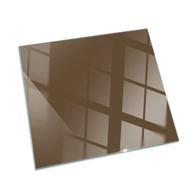 Protector de suelo para estufa rectangular Color marrón