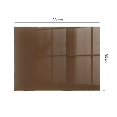 Protector de suelo para estufa rectangular Color marrón