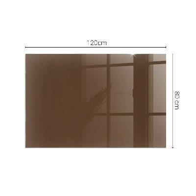 Protector de suelo para estufa rectangular Color marrón