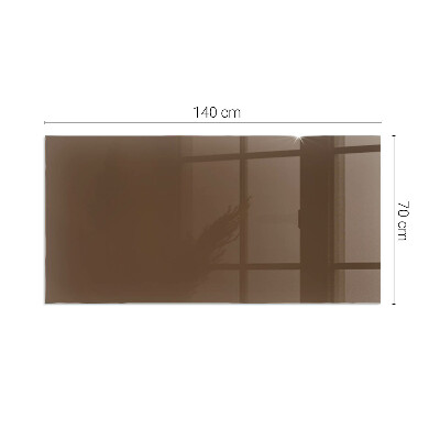 Protector de suelo para estufa rectangular Color marrón