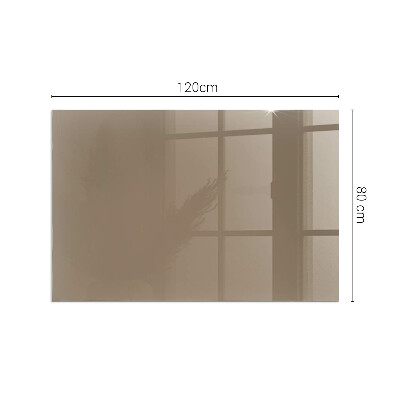 Protector de suelo para estufa rectangular Color marrón