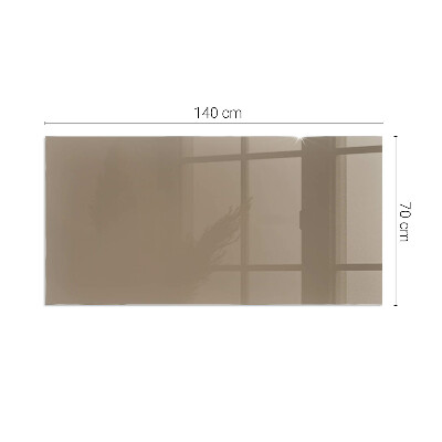 Protector de suelo para estufa rectangular Color marrón