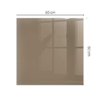 Protector de suelo para estufa rectangular Color marrón