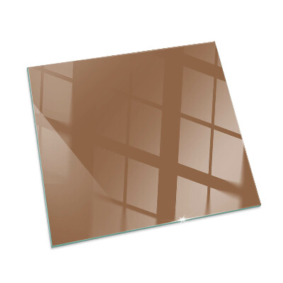Protector de suelo para estufa rectangular Color marrón