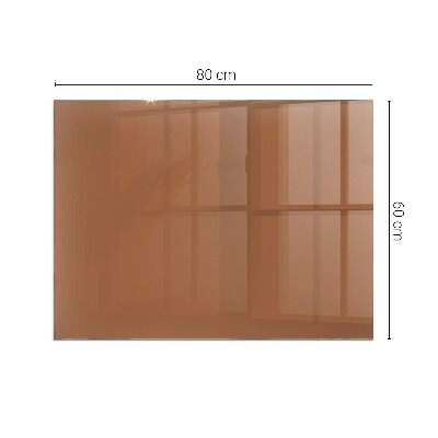 Protector de suelo para estufa rectangular Color marrón