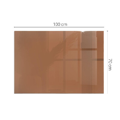 Protector de suelo para estufa rectangular Color marrón