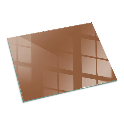 Protector de suelo para estufa rectangular Color marrón