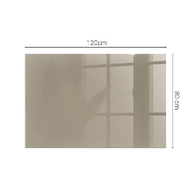 Protector de suelo para estufa rectangular Color marrón