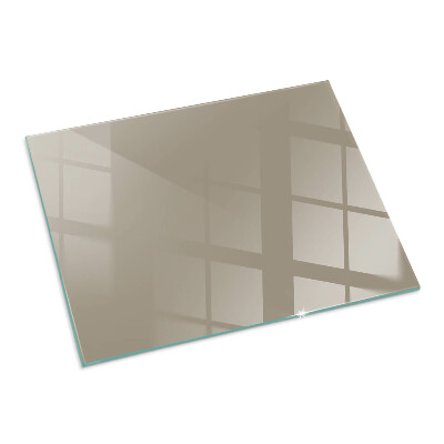 Protector de suelo para estufa rectangular Color marrón