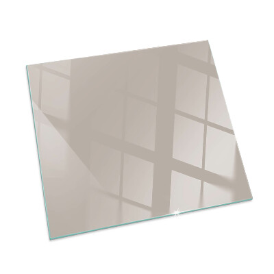 Protector de suelo para estufa rectangular Color marrón claro