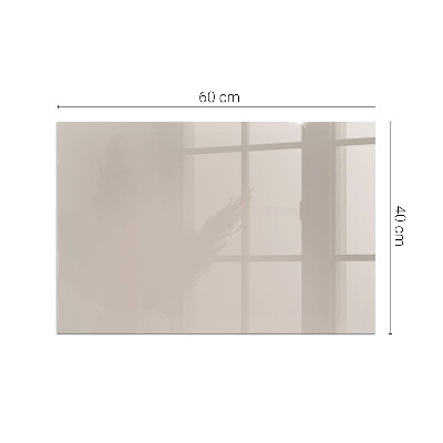 Protector de suelo para estufa rectangular Color marrón claro