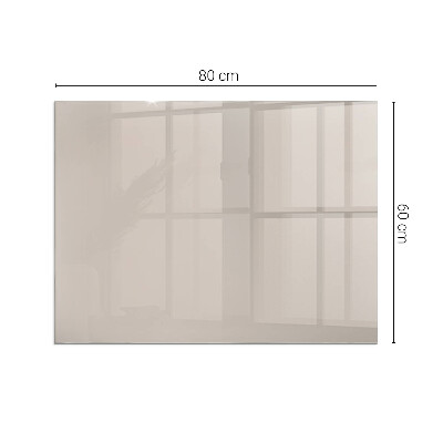 Protector de suelo para estufa rectangular Color marrón claro